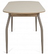 стол Портофино-2 (керамика) 80х120 (+32) (ноги металл мокко) (avorio/дуб каньон)