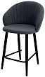 стул Моне полубарный нога черная 600 (Т177 графит)