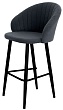 стул Моне барный нога черная 700 (Т177 графит)