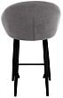 стул Моне полубарный нога черная 600 (Т180 светло-серый)