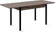 стол Милан-1 EVO 110х70 (+30+30) (ноги №4 чёрный) (дуб табако)