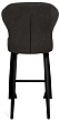 стул Марио полубарный нога черная 600 (Т190 горький шоколад)